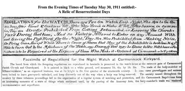 Carmunnock Church watch house rules
