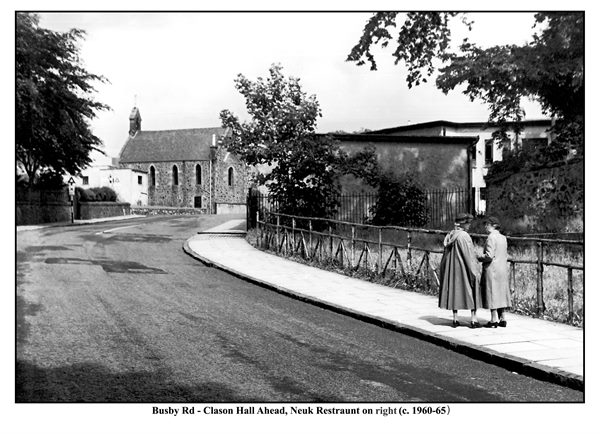 View up Busby Rd.