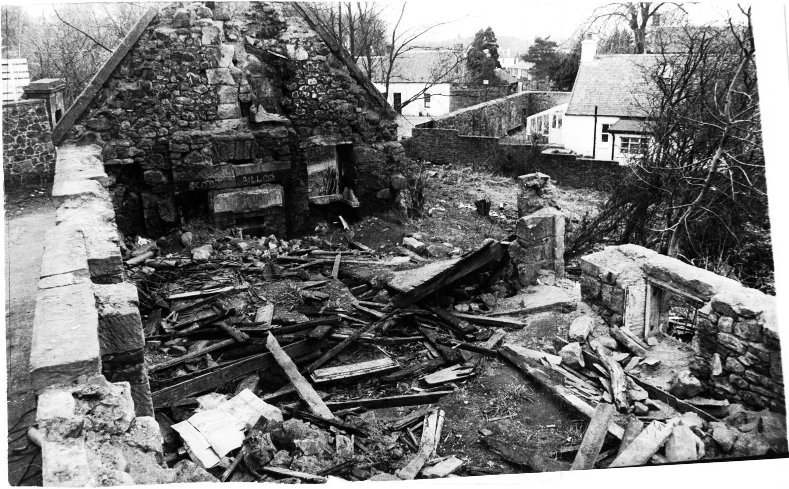 Kirk Road Derelict cottage before restoration