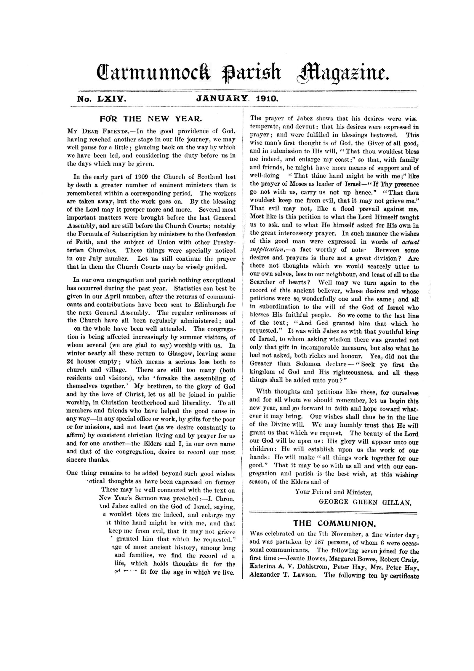 Carmunnock Parish Magazine LXiV