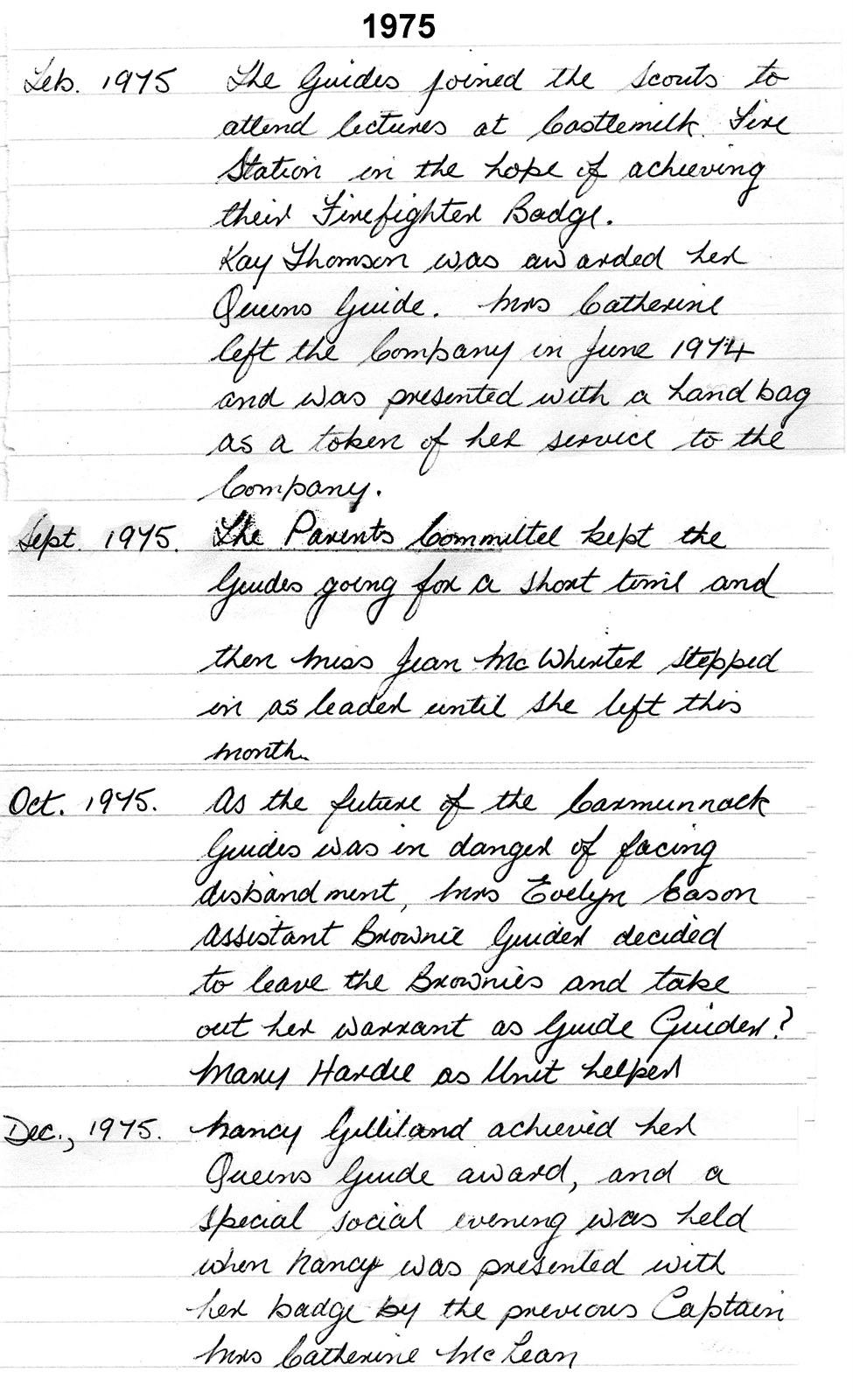 Diary 1975