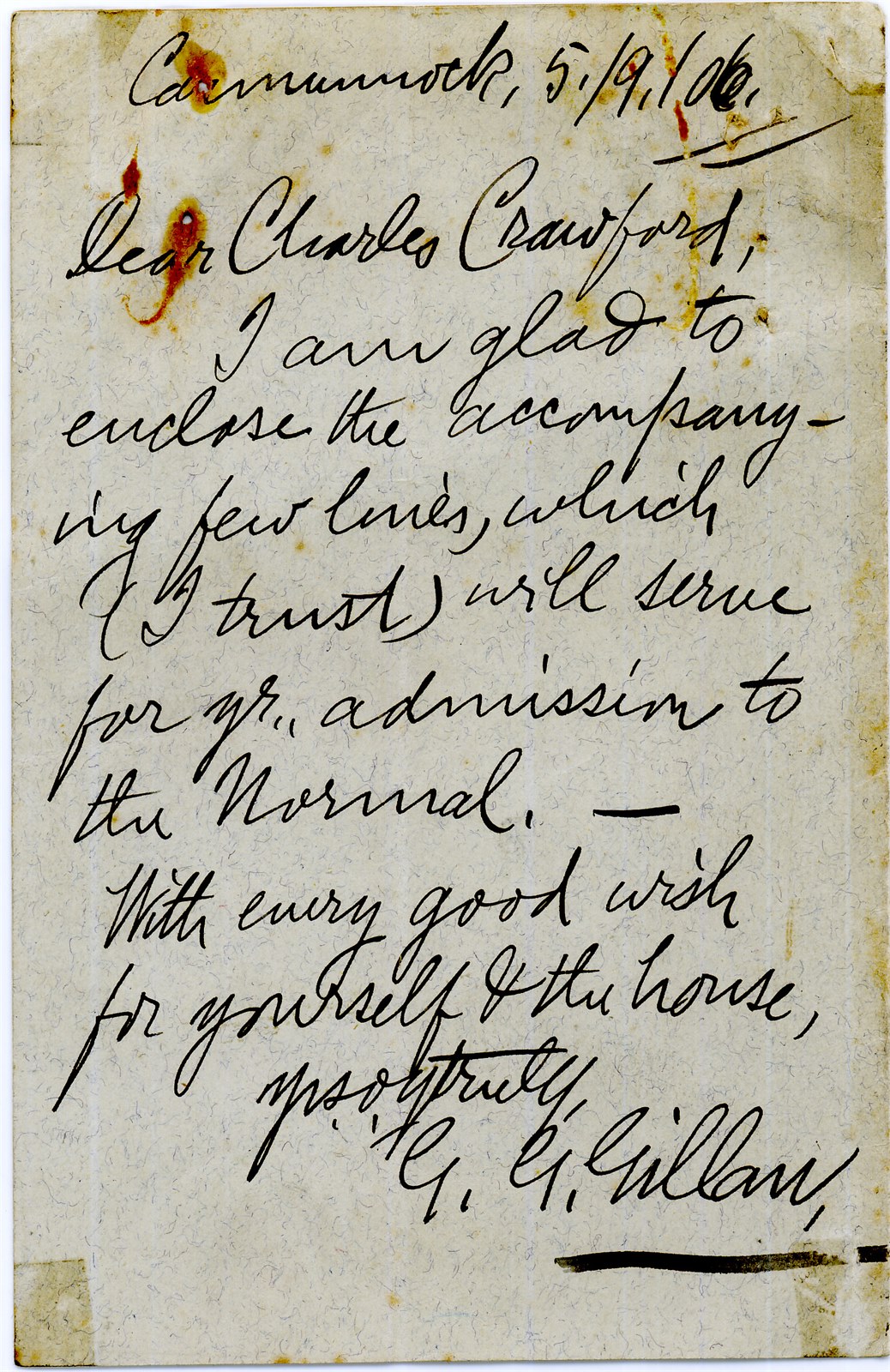 Letter 1906