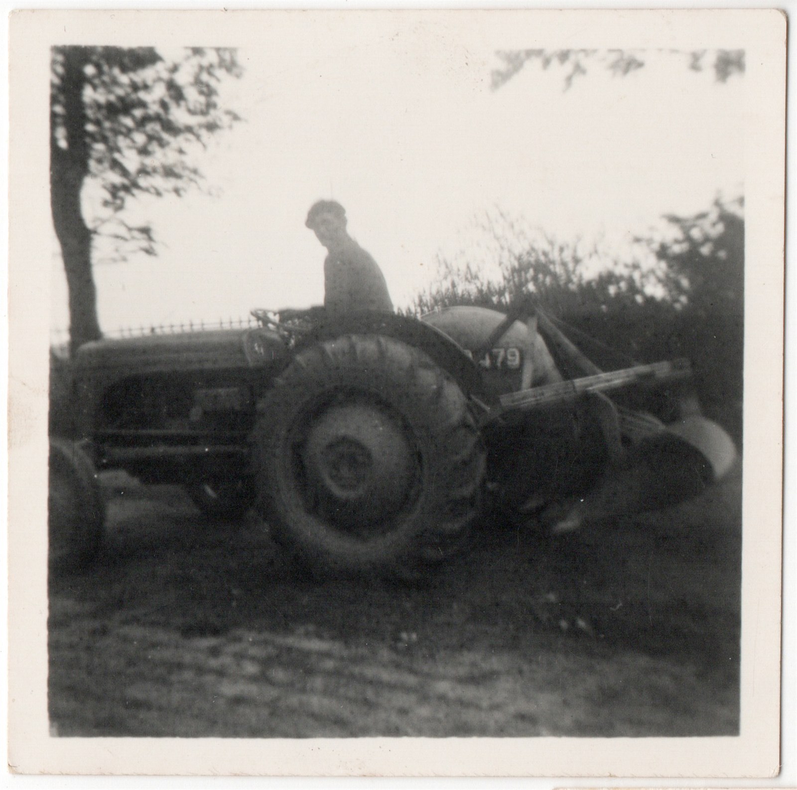 Paul Winkler on Tractor at Windlaw Farm
