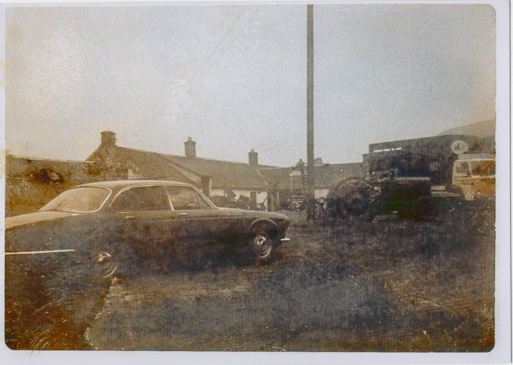 Mr Clark's Jaguar at Windlaw Farm